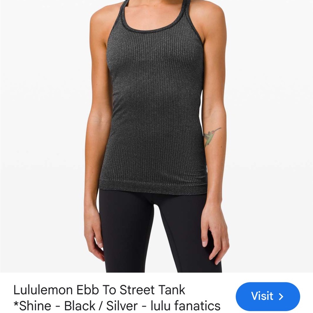 Lululemon Ebb To Street Tank Top *Shine